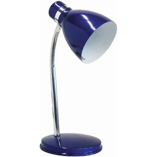 Flexo de sobremesa acabado metálico E14 14,5x35cm. azul (F-BRIGHT 1950090-AZ)