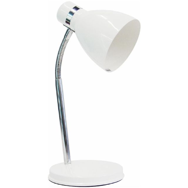 Flexo de sobremesa acabado metálico E14 14,5x35cm. blanco (F-BRIGHT 1950090-BL)