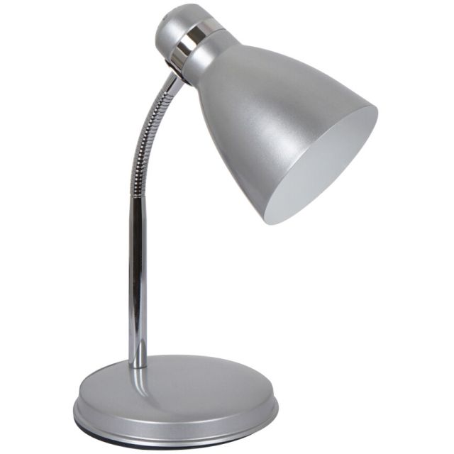 Flexo de sobremesa acabado metálico E14 14,5x35cm. plata (F-BRIGHT 1950090-PL)