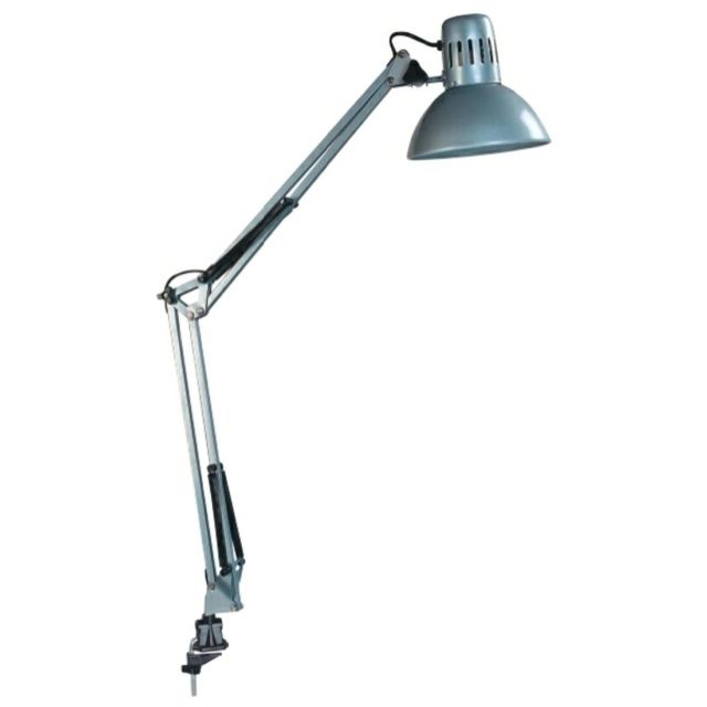 Flexo arquitecto pinza plata E27 (F-BRIGHT 1900025-PL)