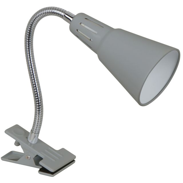 Flexo pinza plata modelo Flexy E14 100x260mm. (Ledesma 21042)