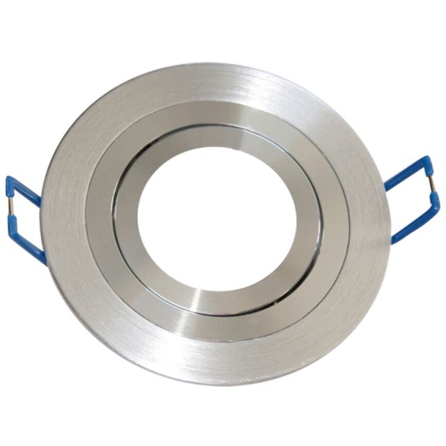 Aro redondo basculante empotrable GU10 níquel satín ø90mm. (GSC 0701952)