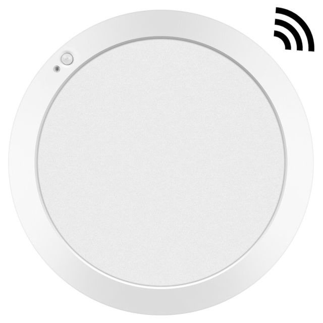 Downlight Led redondo empotrable o superficie Monet con sensor 18W 4000°K 215x13mm. (ALG 67037)