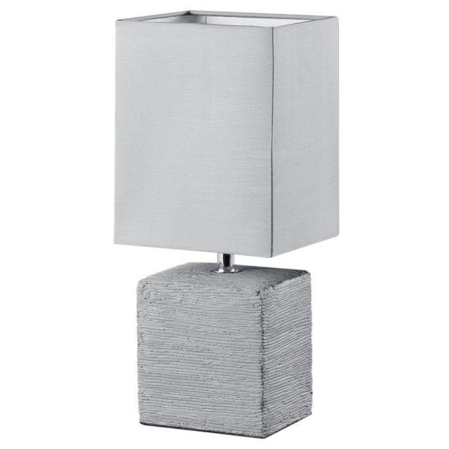 Lámpara gris cerámica de sobremesa modelo Ping E14 (Trio Lighting R50131087)