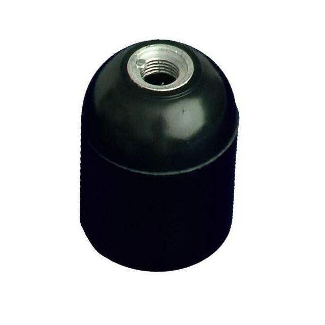 Portalámparas liso económico negro (GSC 2201262)