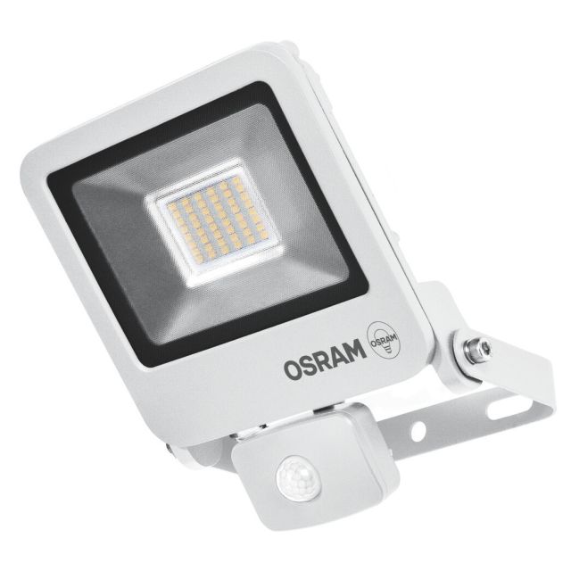 Proyector exterior Led con sensor de movimiento blanco 20W 3000°K IP44 (Osram 239692)