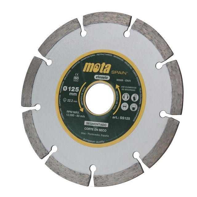 Disco diamantado segmentado láser corte seco Ø115mm (MOTA SS115)