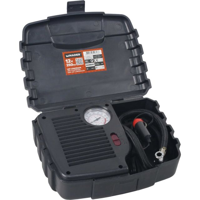 Mini compresor de aire 12V 250 PSI con interruptor (Mader 42613)