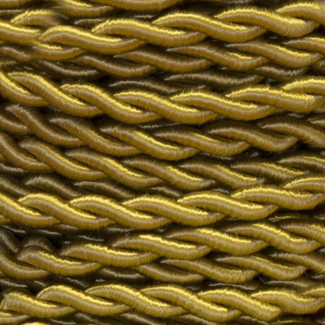 25m. cable decorativo trenzado oro 2x0,75mm2 (Cordón D'or 0901210-D)