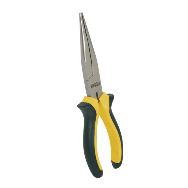 Alicate plano punta redonda dentada 200mm aislacion pesada (Mota Q308)