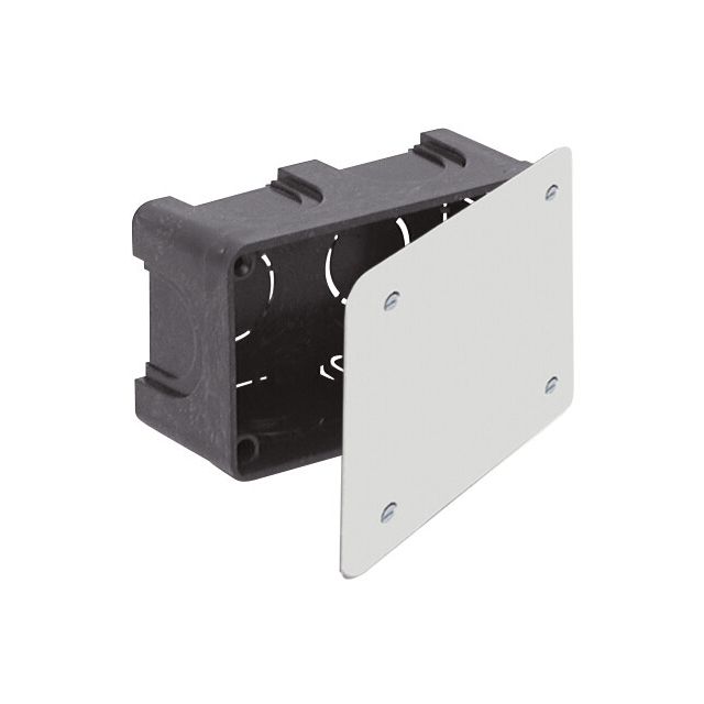 Caja de empalme y derivación de empotrar con tapa y tornillos 45x50x100mm. (Solera 361MT)