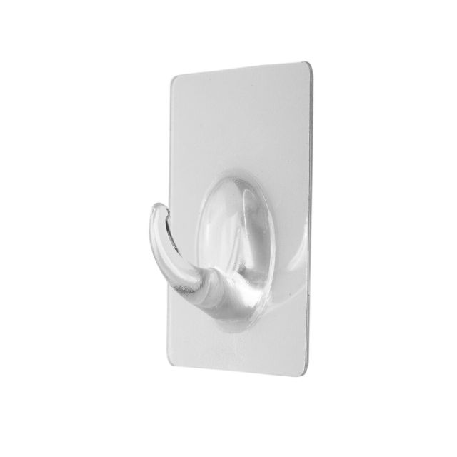 Percha plástica efecto ventosa reutilizable hasta 3 Kg 47x60mm. (Köppels P4002T) (Blíster)