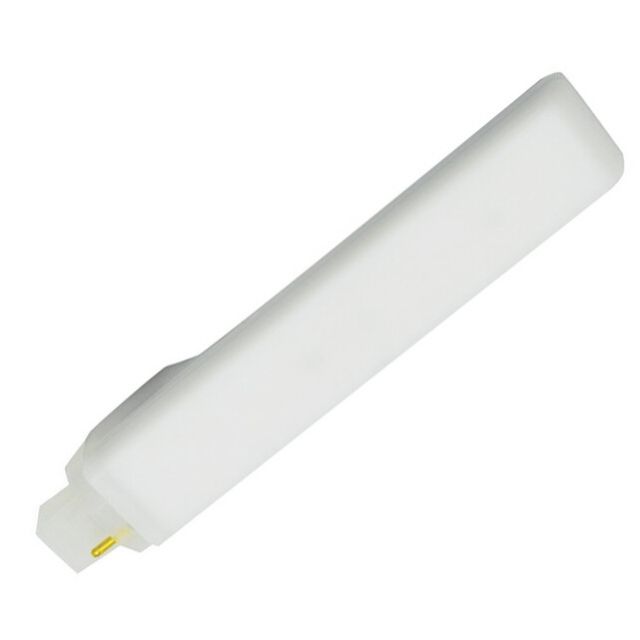 Lámpara Led PL orientable 2 pins G24 10W 6000°K 800Lm 100° 28x162mm. (F-BRIGHT 2601708)