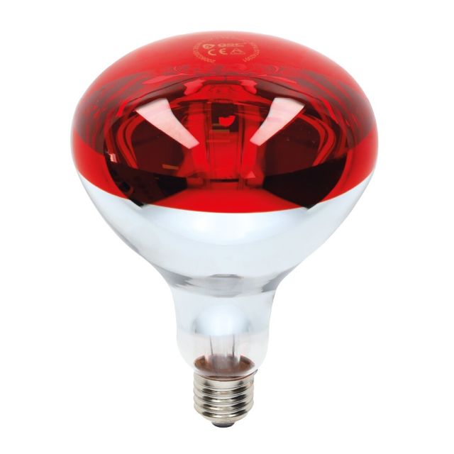 Lámpara reflectora infrarrojos E27 150W Ø125mm. (GSC 200602002