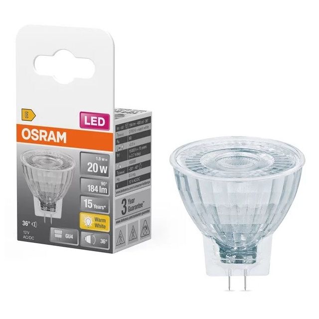 Lámpara Led Star MR11 GU4 2,5W 2700°K 184Lm 36° (Osram 4058075433403)