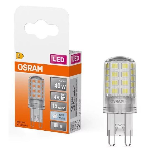 Lámpara Led G9 4,2W 4000°K 470Lm (Osram 4058075432420)