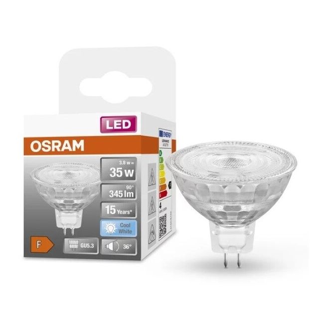Lámpara Led Star MR16 GU5,3 3,8W 4000°K 345Lm 36° (Osram 796812)
