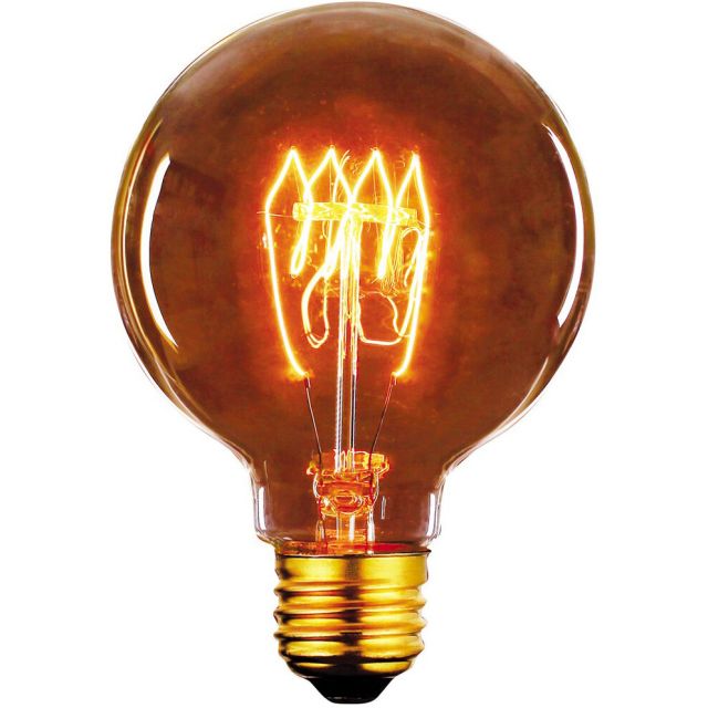 Bombilla Edison Vintage Globo E27 40W 2700°K 125x178mm. (F-BRIGHT 2603009)