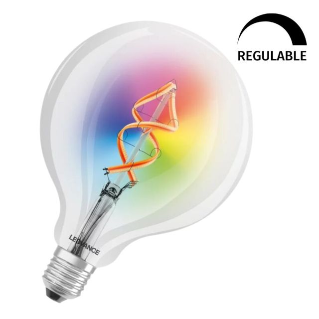 Lámpara globo cristal Led Smart regulable de 2700°K 4,5W 300Lm E27 (Ledvance 4058075609938)