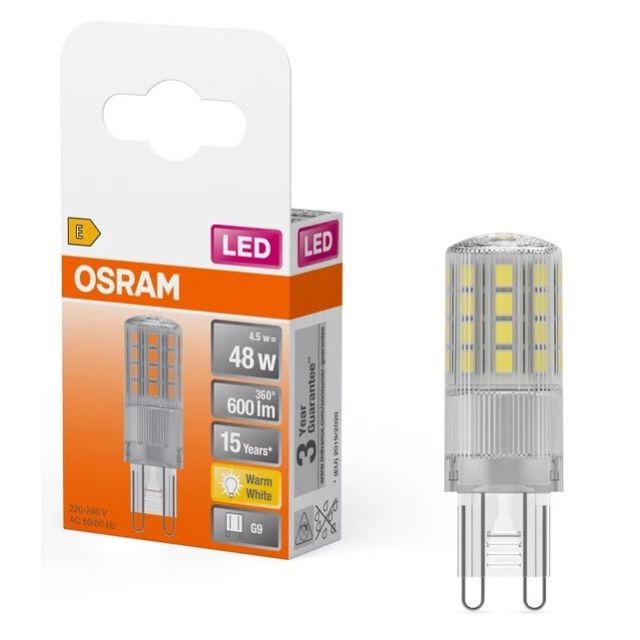 Lámpara Led G9 4,8W 2700°K 600Lm (Osram 4058075432451)