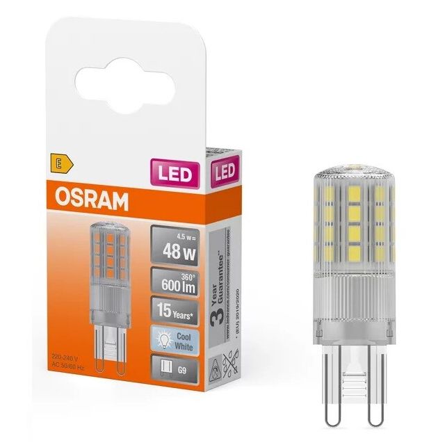 Lámpara Led G9 4,8W 4000°K 600Lm (Osram 4058075432482)