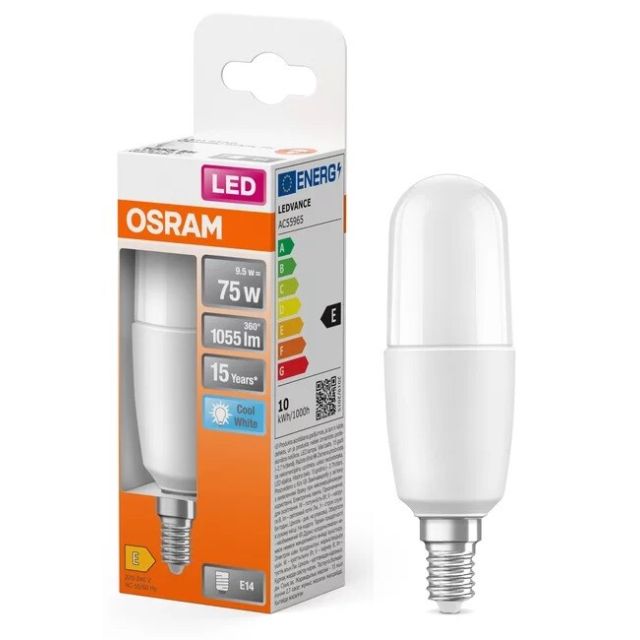 Lámpara Led tubular E14 9,5W 4000°K 1050Lm (Osram 4058075428409)
