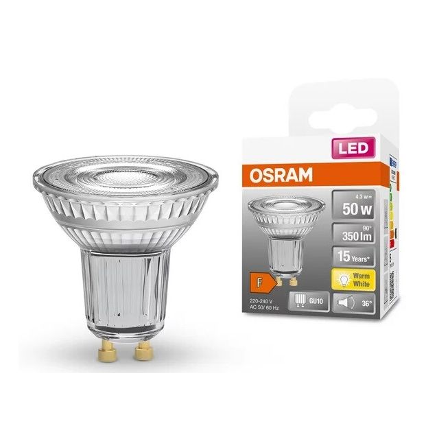 Lámpara Led Star GU10 4,3W 2700°K 350Lm 36° (Osram 4058075112568)