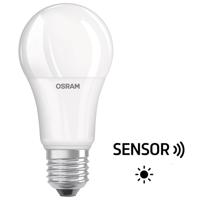 Lámpara estándar Led Star con sensor crepuscular 9W 2700°K 806Lm (Osram 428324)