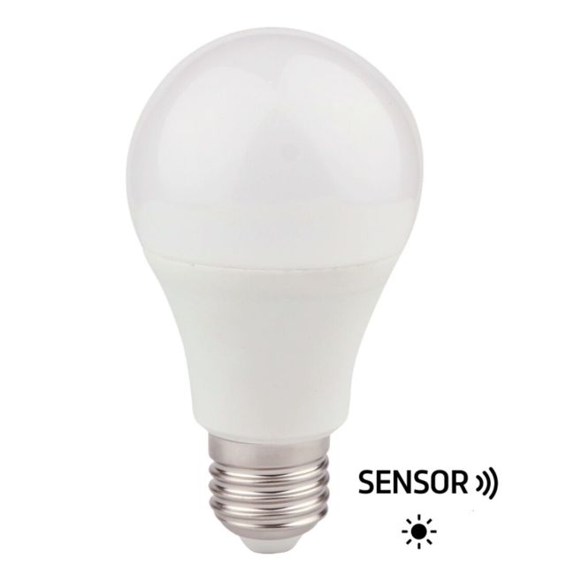 Lámpara estándar Led con sensor crepuscular 9W 6000°K 810Lm (B&B 120849)