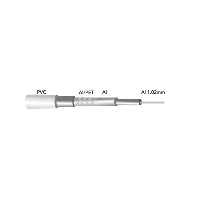 100m. bobina cable coaxial RG6 TV 1mm. (GSC 2600941)