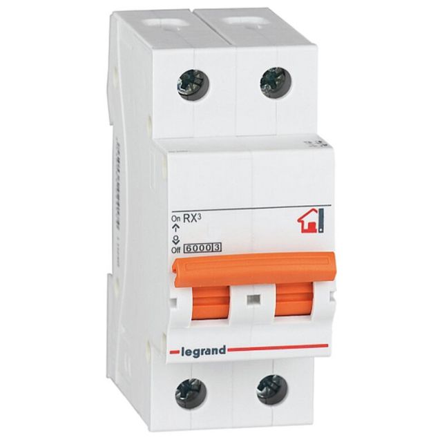 Interruptor automático magnetotérmico 2 polos 16A (Legrand 419935)