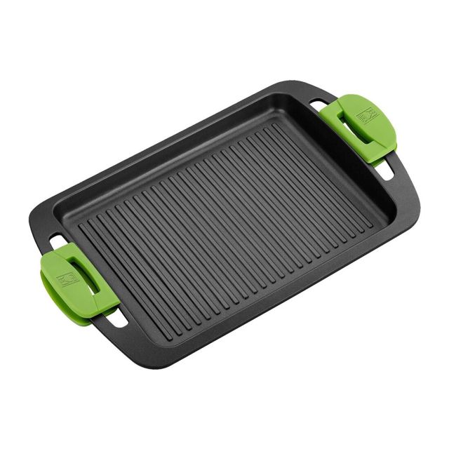 Plancha Prior rayada de aluminio fundido 41x28,8 cm. (Bra A401540)