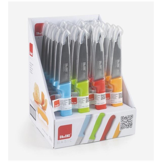 Cuchillo mondador acero inoxidable en colores variados (Ibili 680700C)