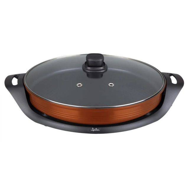 Paellera eléctrica antiadherente con tapan 2000W Ø 38cm (Jata JEPE1639)