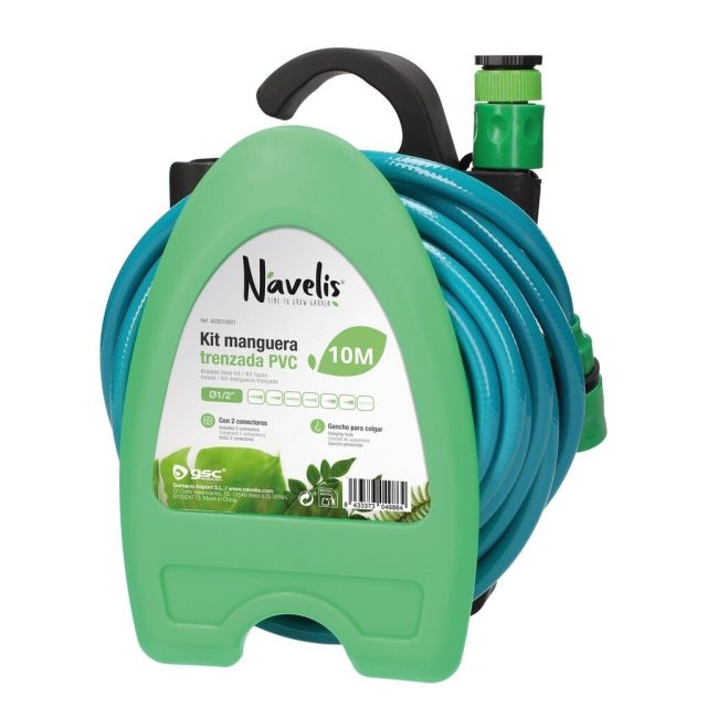 Kit 10m. manguera trenzada para colgar con pistola 7 funciones (Navelis 403010001)