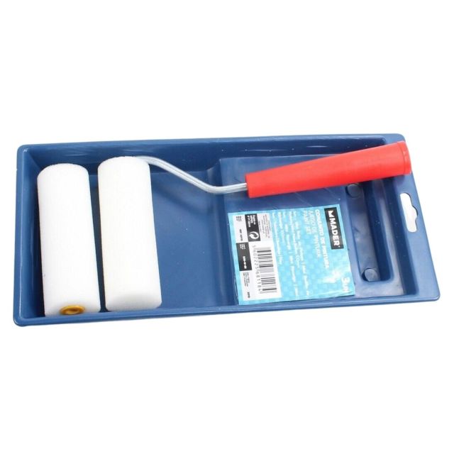 Juego de pintura bandeja, rodillo y recambio 10cm. (Mader 68118)