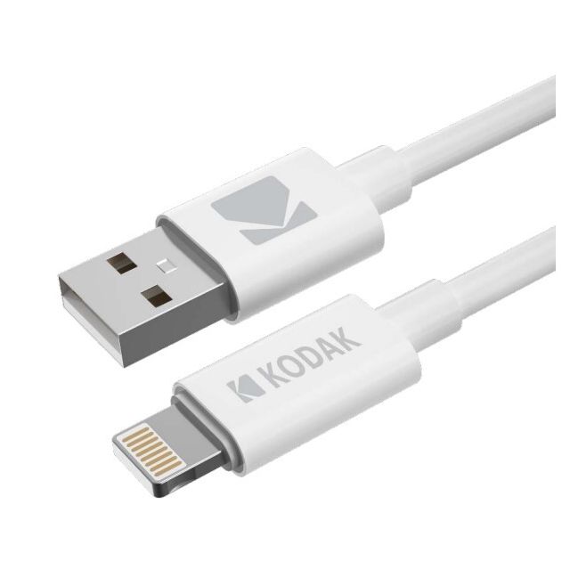Cable USB  a lighting para iPhone 1m. 5V 2A (Kodak 001403687)