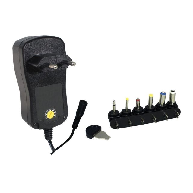 Alimentador universal corriente 12W con 6 adaptadores (Electro DH 50050)