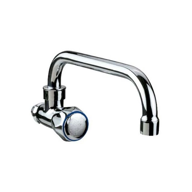 Grifo fregadero giratorio caño horizontal 22 cm. (Mirtak 65902)