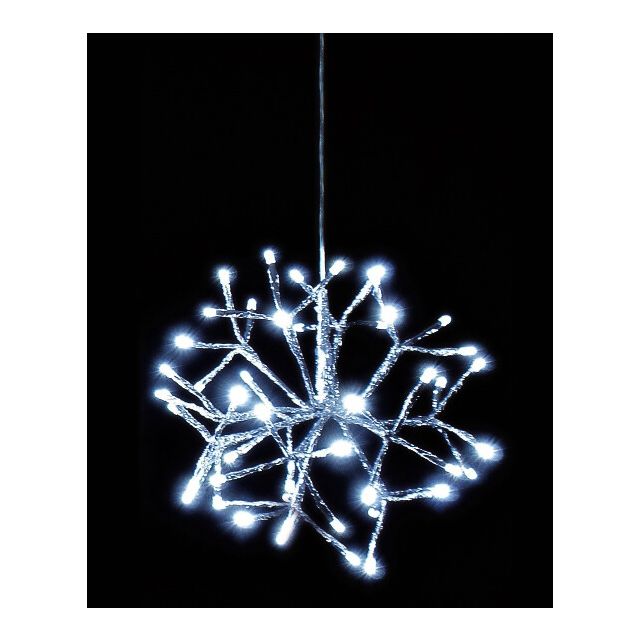 Estrella colgante Led para exterior blanco frío ø30cm 48 Leds (F-Bright 00807)