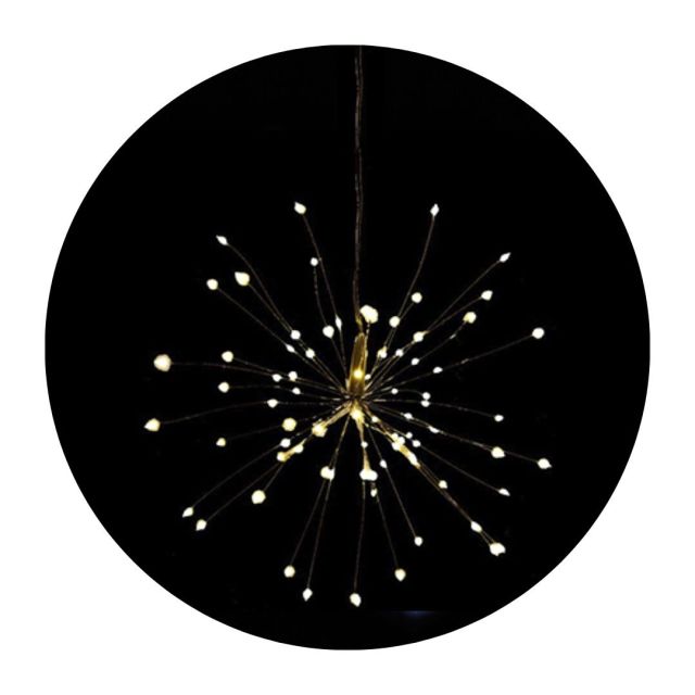 Estrella colgante Led para interior blanco cálido ø27cm 120 Leds (F-Bright 00927)