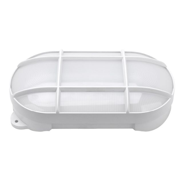 Aplique Led de exterior ovalado Cercis con rejilla 15W 950Lm 6500K IP65 blanco (GSC 200205001)