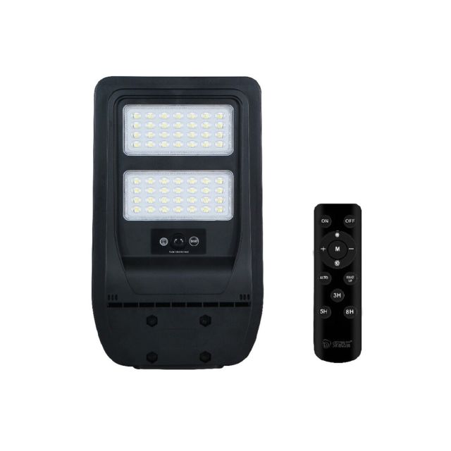 Farola solar LED Buat con sensor crepuscular y movimiento con mando 7W 6500K IP65 (GSC 201635013)