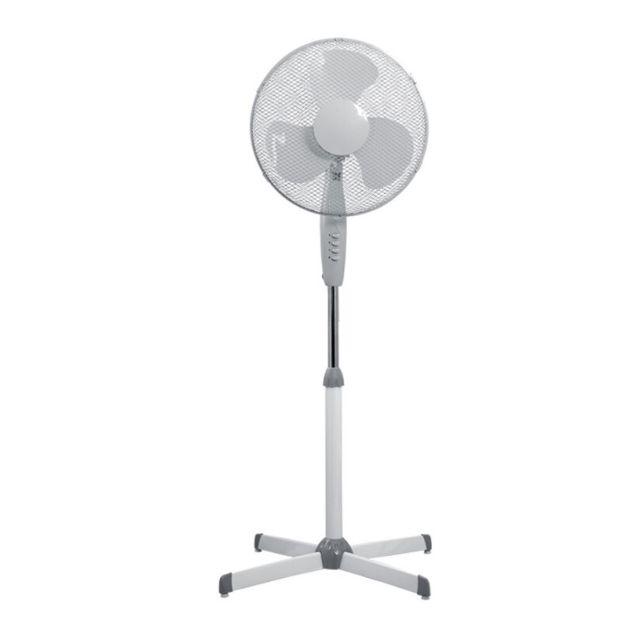 Ventilador de pie oscilante 3 velocidades 55W ø40cm (F-Bright 2433402-S)