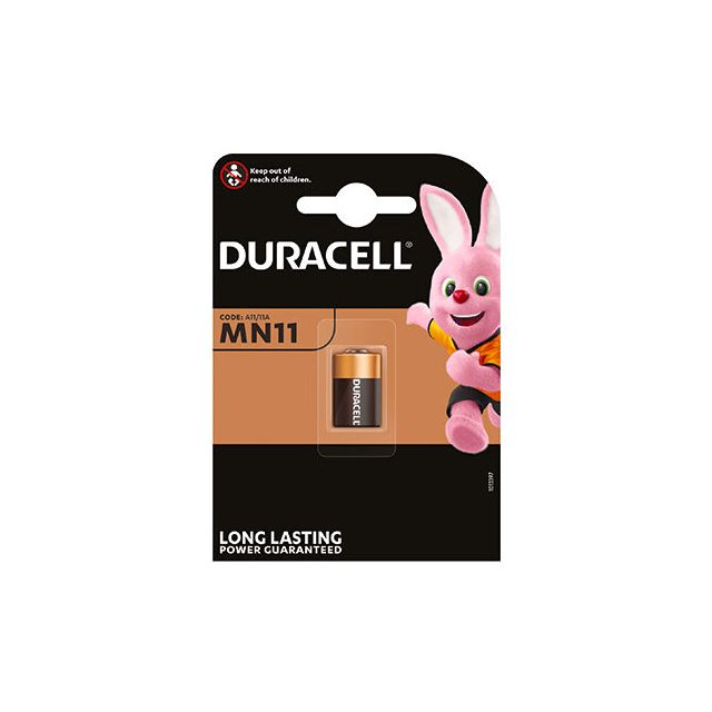 Pila alcalina para mandos y cámaras de fotografía 11A 6V blíster (Duracell 8799129624199)