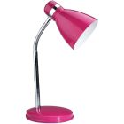 Flexo de sobremesa acabado metálico E14 14,5x35cm. rosa (F-BRIGHT 1950090-RO)