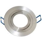 Aro redondo basculante empotrable GU10 níquel satín ø90mm. (GSC 0701952)