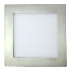 Downlight empotrable cuadrado plata 18W 6000°K 205x205mm. (Ledesma 10938)