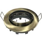 Aro basculante empotrable cuero Øcorte: 75mm. con portalámparas GU10 (Electro DH 12.672/B/Z/CU)