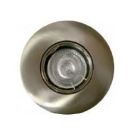 Aro empotrable basculante de aluminio redondo cuero GU10 øcorte: 80mm. (Ledesma 10584)